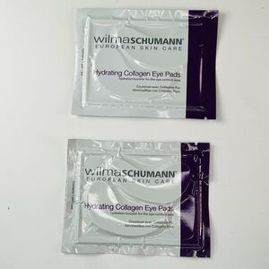 Wilma Schumann European Hydrating Collagen Eye Pads Mask Puffiness 2 ct. New